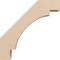 Ekena Millwork 3-inch W x 14-inch D x 14-inch H Merced Rough Cedar Woodgrain TimberThane Knee Brace, Primed BRCUR03X14X14MRCRCPR - alternate 2